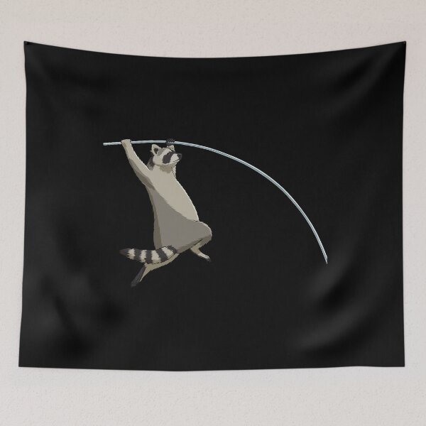 Item preview, Funny Raccoon Pole Vault designed and sold by alwe-designs.