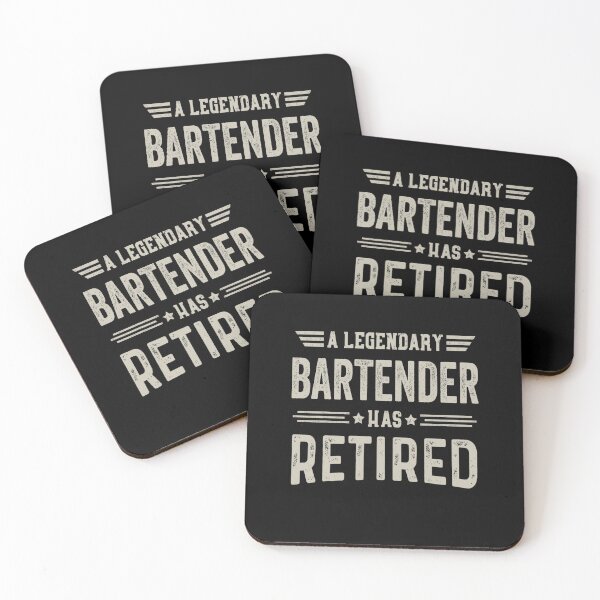 Item preview, The Legendary Bartender Has Retired T Shirt, Bartender Retirement Party Gift, Legend, Retiring Birthday Christmas Gift designed and sold by xlnv.