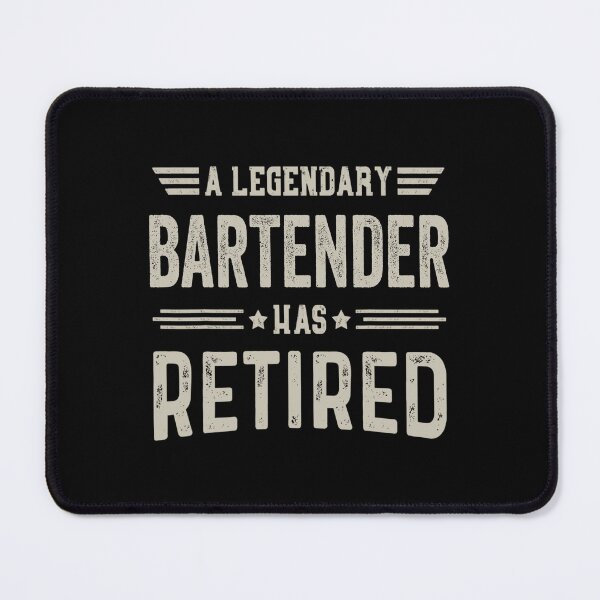 Item preview, The Legendary Bartender Has Retired T Shirt, Bartender Retirement Party Gift, Legend, Retiring Birthday Christmas Gift designed and sold by xlnv.