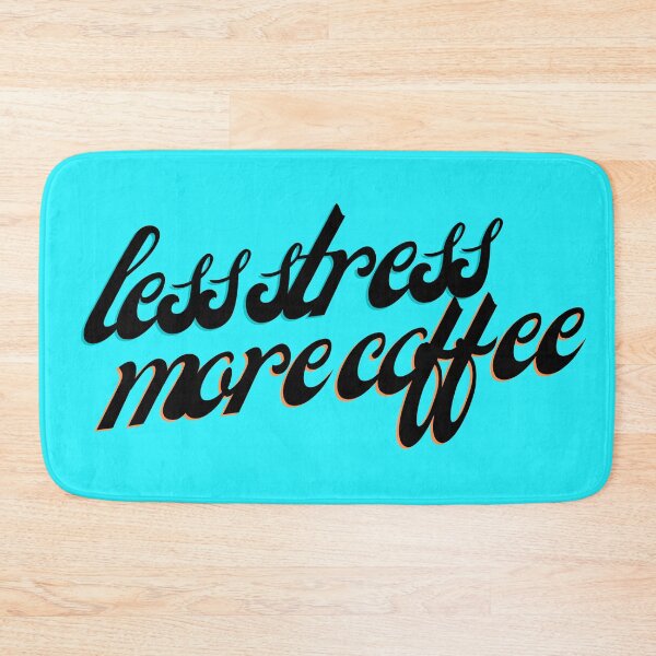 Item preview, less stress more coffee designed and sold by Zaibo.
