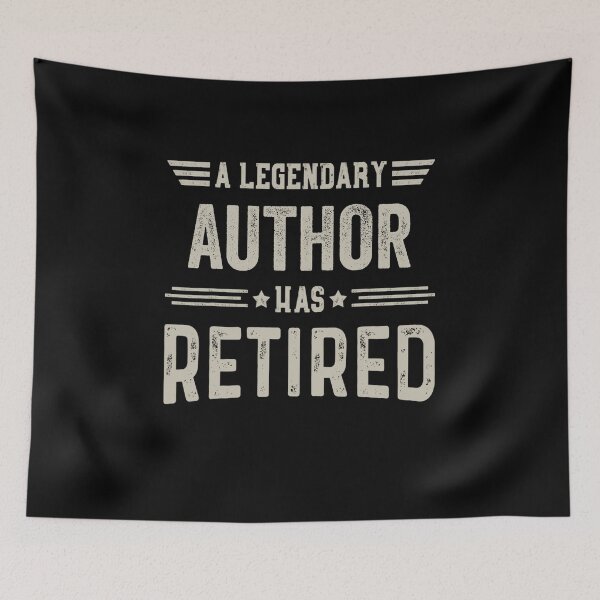 Item preview, The Legendary author Has Retired T Shirt, author Retirement Party Gift, Legend, Retiring Birthday Christmas Gift designed and sold by xlnv.