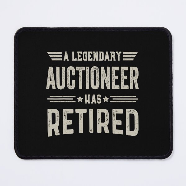 Item preview, The Legendary auctioneer Has Retired T Shirt, auctioneer Retirement Party Gift, Legend, Retiring Birthday Christmas Gift designed and sold by xlnv.