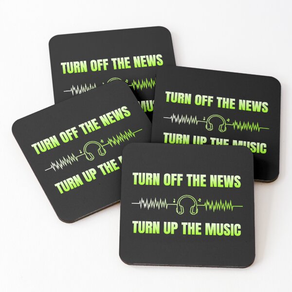 Item preview, Turn off the news turn up the music designed and sold by ArtOfRebellion.