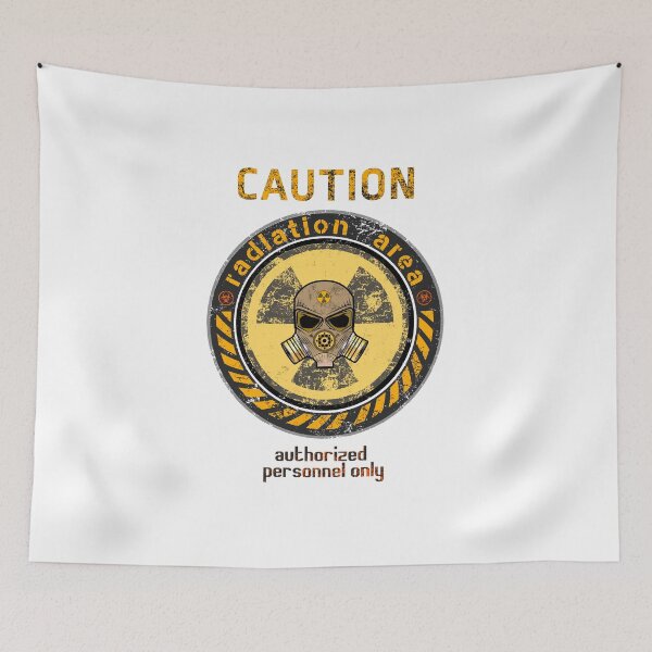 Item preview, caution radiation area authorized personnel only designed and sold by Prof209.