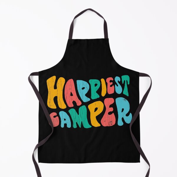 Item preview, Colorful Happiest Camper, Happy Camper, Groovy Outdoors Quote designed and sold by Quotesigner.