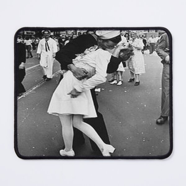 Item preview, Victory Kiss Navy Soldier Nurse WWII Times Square New York V-J Day designed and sold by Draculaura2009.