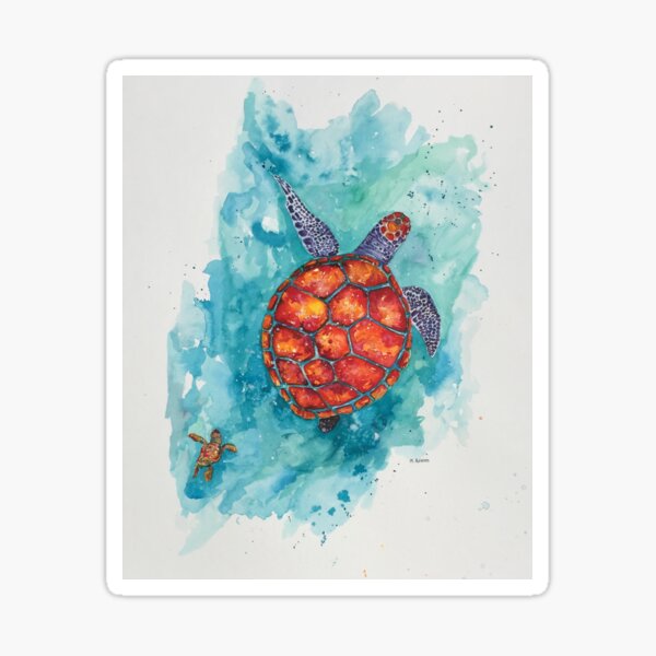 Dancing Ocean - Sea Turtle Sticker