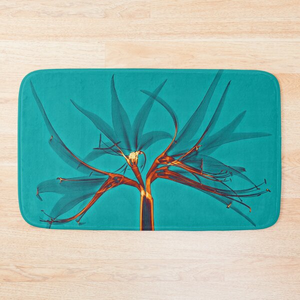 Item preview, Flower in turquoise and orange, amaryllis designed and sold by Lanuma.
