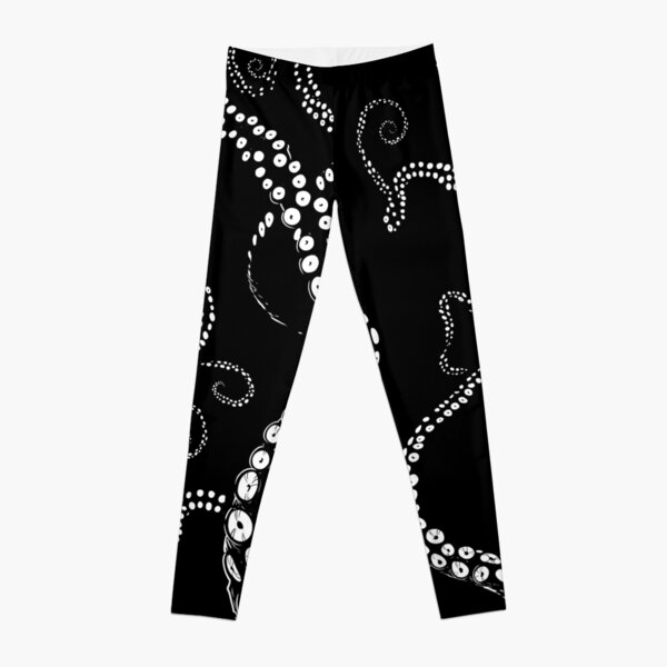 Black & White Color Printed Leggings For Women LS28