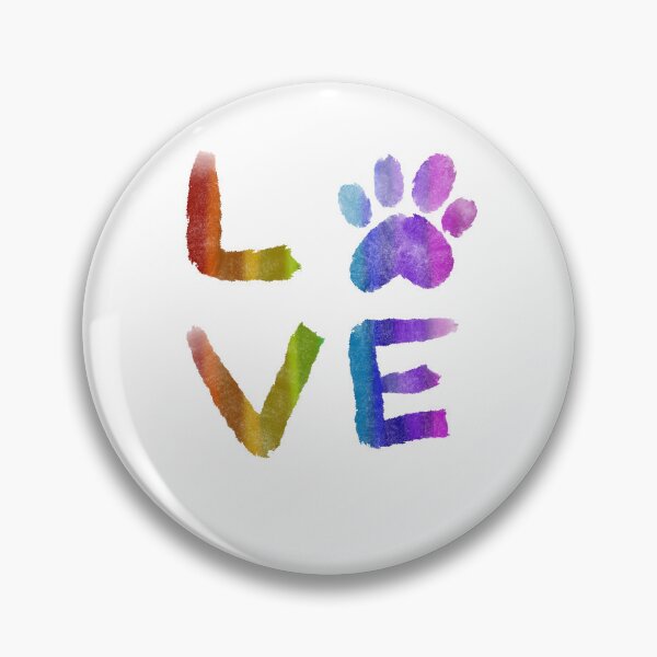 Item preview, Love Rainbow Paw Print  designed and sold by BohemianDesignz.