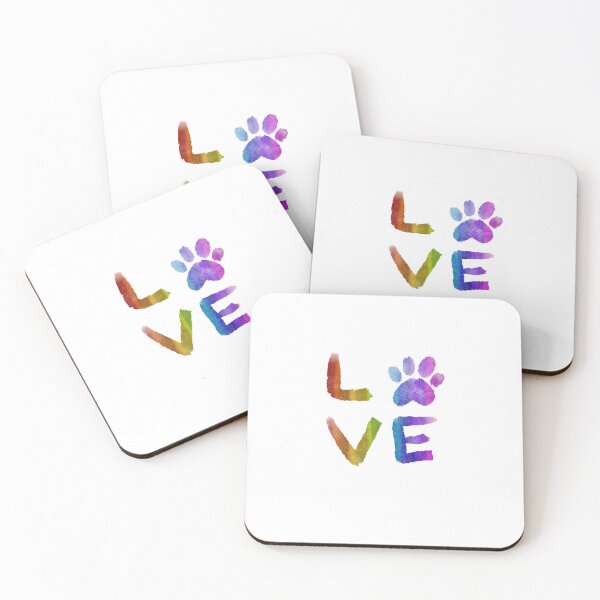 Item preview, Love Rainbow Paw Print  designed and sold by BohemianDesignz.