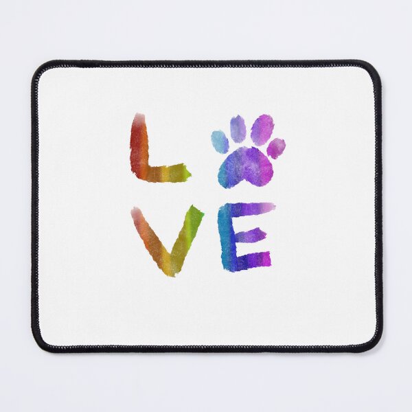 Item preview, Love Rainbow Paw Print designed and sold by BohemianDesignz.
