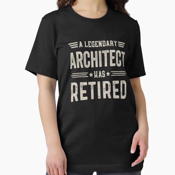 Item preview, The Legendary Architect Has Retired T Shirt, Architect Retirement Party Gift, Legend, Retiring Birthday Christmas Gift designed and sold by xlnv.