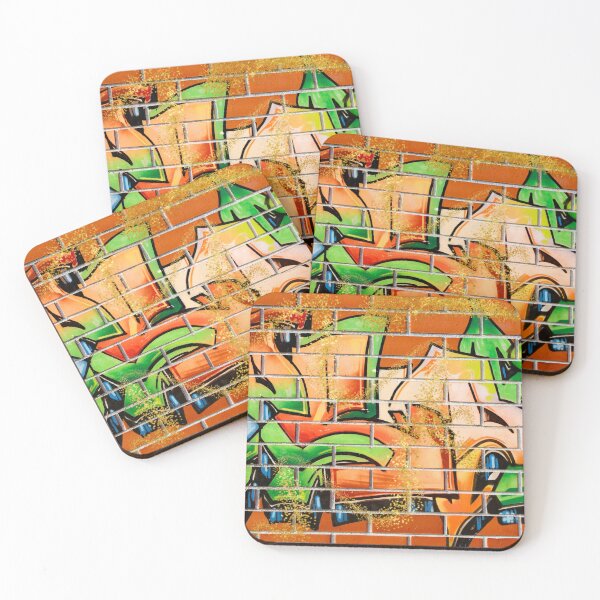 Item preview, Cool Colorful Urban Graffiti with Faux Glitter designed and sold by silviaol.