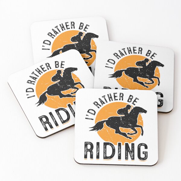Item preview, Vintage I'd Rather Be Riding Horses Funny Horse Equestrian designed and sold by Best Designer.