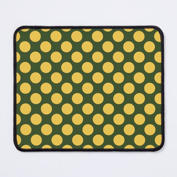 Item preview, Minimalistic polka dots pattern, vintage yellow polka dot pattern, dotted aesthetic, vintage pattern - Dark Green designed and sold by PattyTheGecko.