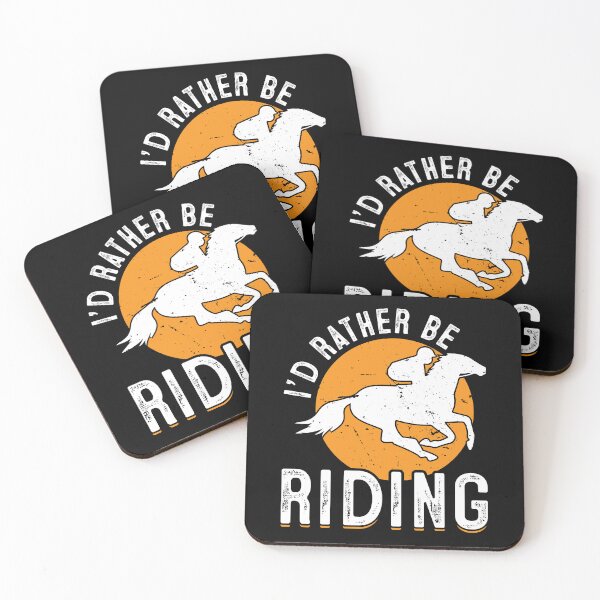 Item preview, Vintage I'd Rather Be Riding Horses Funny Horse Equestrian designed and sold by Best Designer.
