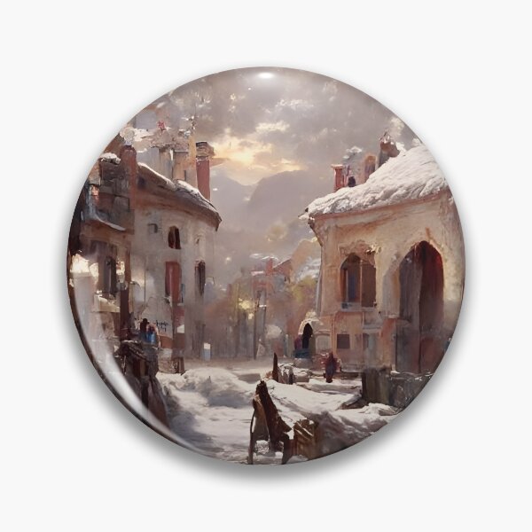 Artikelvorschau, Dorfleben: Erster Schnee auf dem Marktplatz entworfen und verkauft von Azbats.