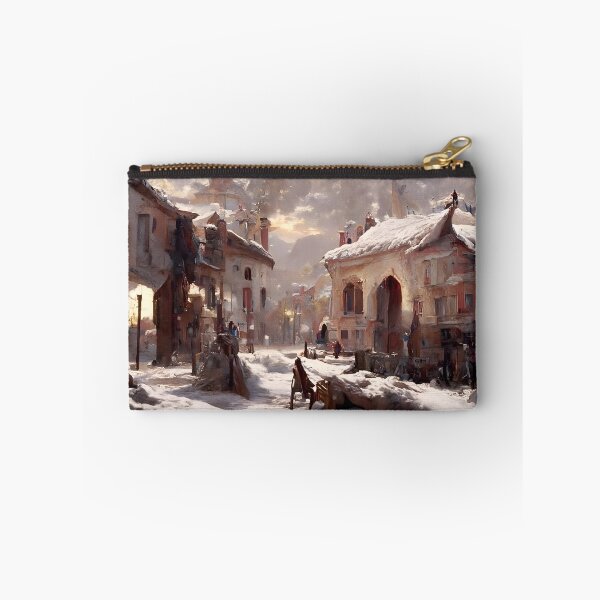 Artikelvorschau, Dorfleben: Erster Schnee auf dem Marktplatz entworfen und verkauft von Azbats.