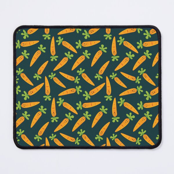Item preview, Adorable Carrot Pattern - Cute Carrots, Cute Carrot Pattern - Dark Teal designed and sold by PattyTheGecko.