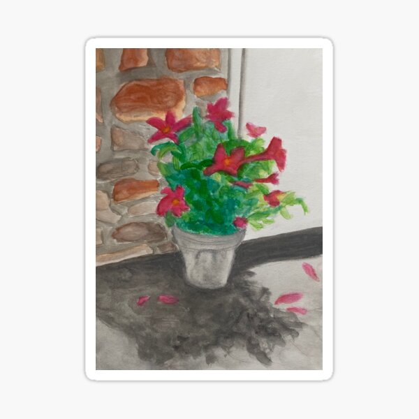 Morning Glory Watercolor Sticker