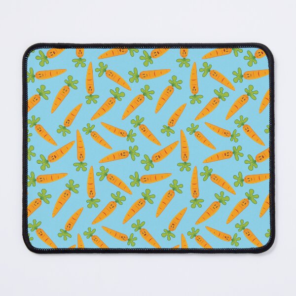 Item preview, Adorable Carrot Pattern - Cute Carrots, Cute Carrot Pattern - Light Blue designed and sold by PattyTheGecko.
