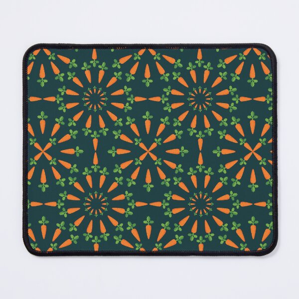 Item preview, Adorable Carrot Pattern - Cute Carrots, Cute Carrot Pattern - Dark Teal designed and sold by PattyTheGecko.