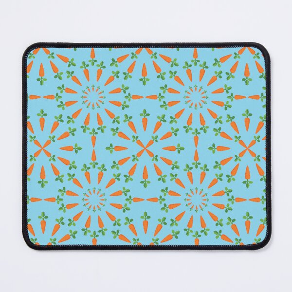 Item preview, Adorable Carrot Pattern - Cute Carrots, Cute Carrot Pattern - Light Blue designed and sold by PattyTheGecko.