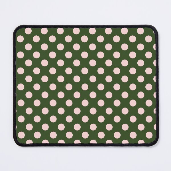 Item preview, Minimalistic polka dots pattern, vintage pink polka dot pattern, dotted aesthetic, vintage pattern - Dark Green designed and sold by PattyTheGecko.