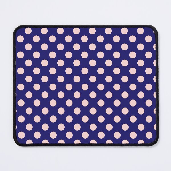 Item preview, Minimalistic polka dots pattern, vintage pink polka dot pattern, dotted aesthetic, vintage pattern - Dark Blue designed and sold by PattyTheGecko.