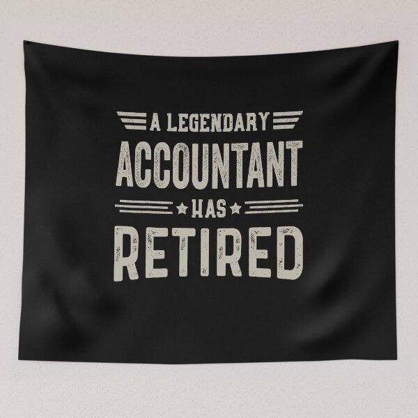 Aperçu de l'œuvre Le comptable légendaire a pris sa retraite T-shirt, cadeau de fête de retraite comptable, légende, cadeau de Noël d'anniversaire à la retraite créée et vendue par xlnv.