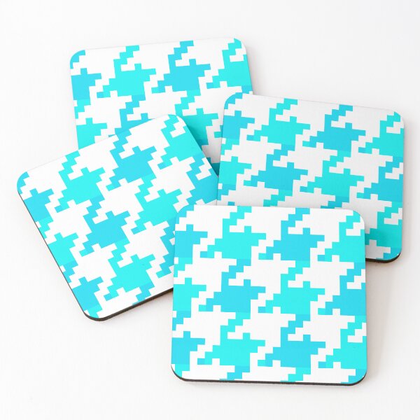 Item preview,  Cyan Houndstooth Pattern  designed and sold by Hic21.