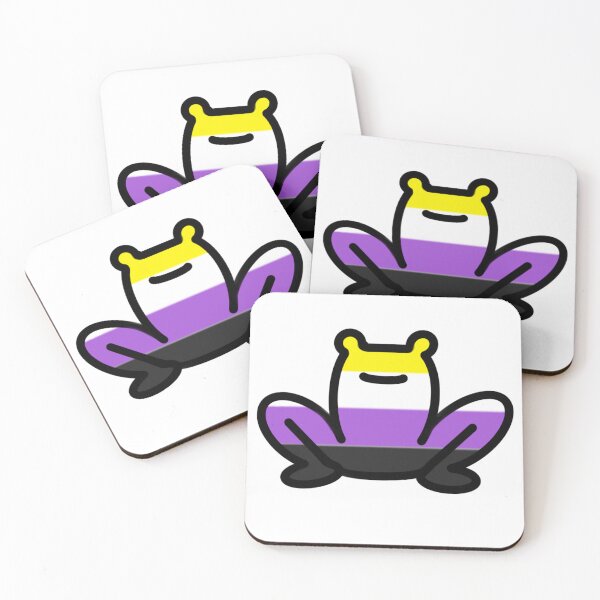 Item preview, Nonbinary Pride Frog designed and sold by PlayfullyPride.