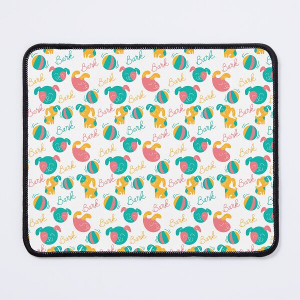 Item preview, Cute doggies playing with a ball, doggy pattern, cute dog pattern - White designed and sold by PattyTheGecko.