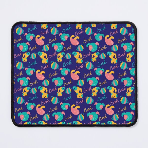 Item preview, Cute doggies playing with a ball, doggy pattern, cute dog pattern - Dark Blue designed and sold by PattyTheGecko.