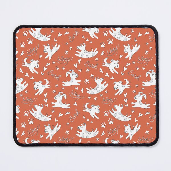 Item preview, Cute puppies playing, doggy pattern, cute dog pattern - Vintage Orange designed and sold by PattyTheGecko.