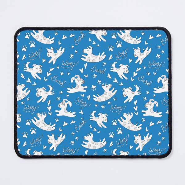 Item preview, Cute puppies playing, doggy pattern, cute dog pattern - Blue designed and sold by PattyTheGecko.