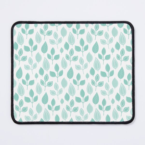 Item preview, Hand-drawn green leaves - pastel green leaves pattern - botanical pattern - White designed and sold by PattyTheGecko.