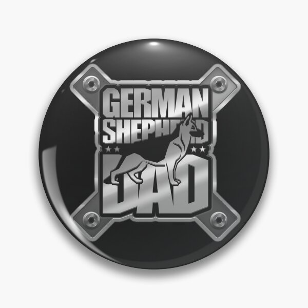 Item preview, Badass German Shepherd dad Heavy Metal design designed and sold by polygrafix.