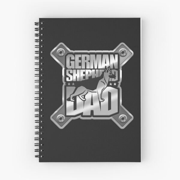 Item preview, Badass German Shepherd dad Heavy Metal design designed and sold by polygrafix.