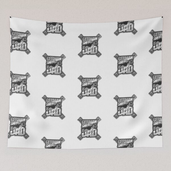 Item preview, Badass German Shepherd dad Heavy Metal design designed and sold by polygrafix.
