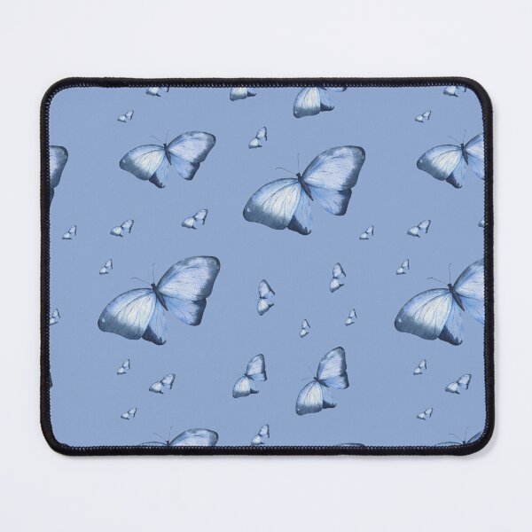 Item preview, Light Blue Butterfly Watercolor Pattern designed and sold by MameDesign.