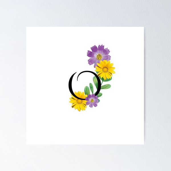 Item preview, Floral O designed and sold by ThoughtfulyCute.