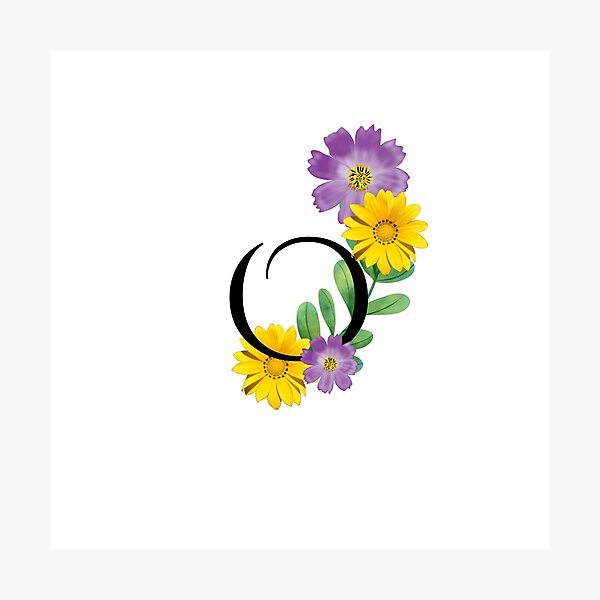 Aperçu de l'œuvre Floral O créée et vendue par ThoughtfulyCute.