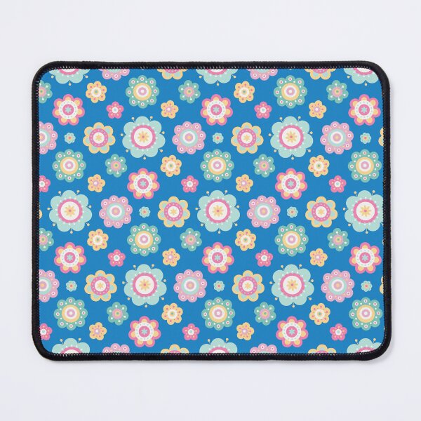 Item preview, Cute Flowers - Floral graphic - Spring Aesthetic flowers pattern - Blue designed and sold by PattyTheGecko.