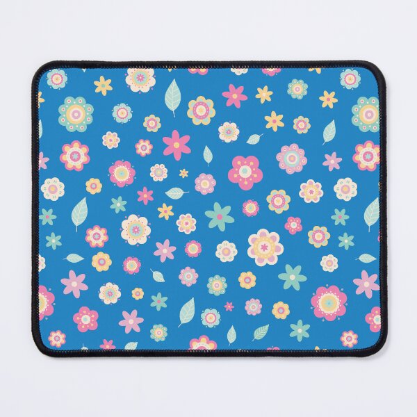 Item preview, Cute Flowers - Floral graphic - Spring Aesthetic flowers pattern - Blue designed and sold by PattyTheGecko.