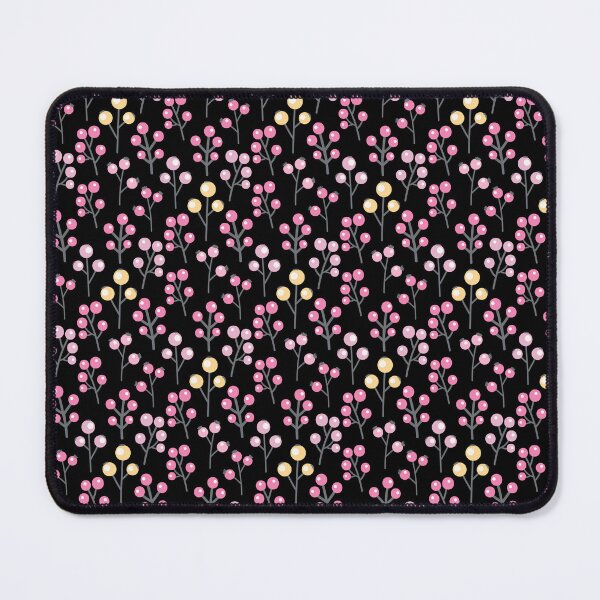 Item preview, Bubbly Flowers Pattern - Floral Pattern - Floral graphic - Botanical Design & Pattern - Black designed and sold by PattyTheGecko.