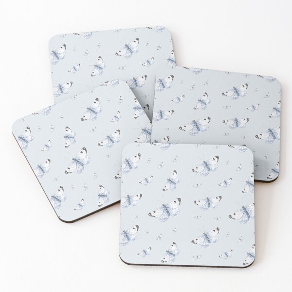 Item preview, Light Blue Butterfly Cottagecore Watercolor Pattern designed and sold by MameDesign.