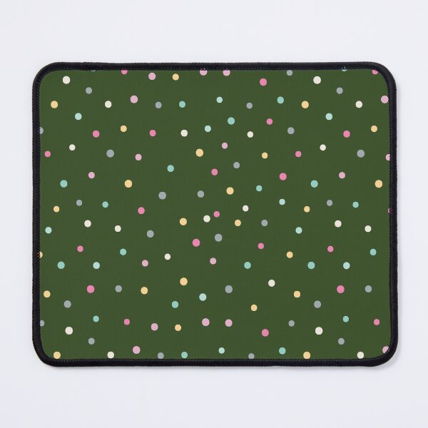 Item preview, Adorable Pastel Coloured Dots Pattern - Polka dot pattern, dotted aesthetic - Dark Green designed and sold by PattyTheGecko.