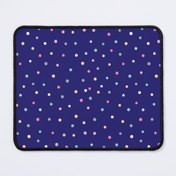 Item preview, Adorable Pastel Coloured Dots Pattern - Polka dot pattern, dotted aesthetic - Dark Blue designed and sold by PattyTheGecko.